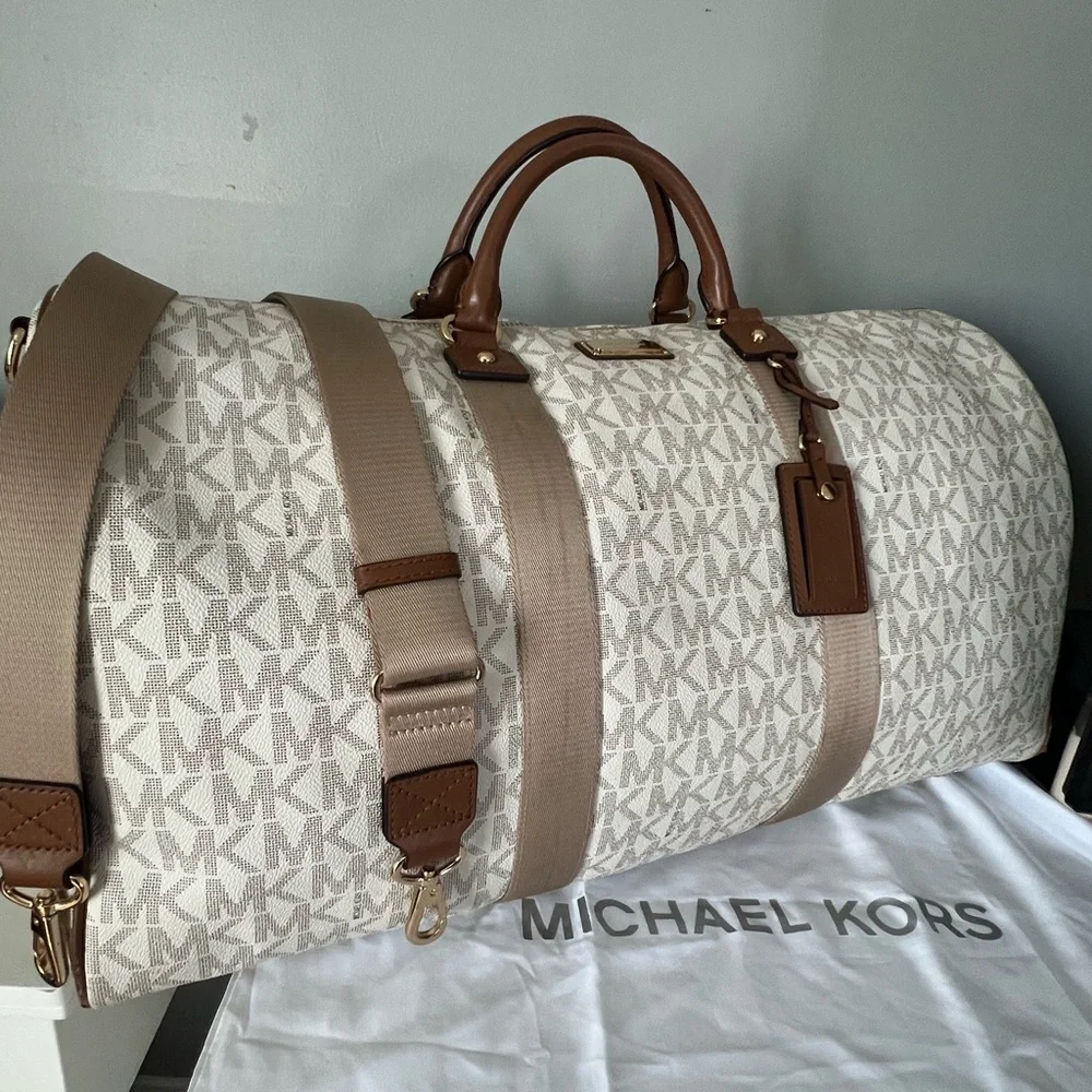 Michael Kors weekender travel duffle bag